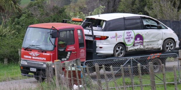 The crashed rental vehicle a 29-year-old American visitor was found dead in on Shooting Butts Rd, rural Martinborough. The crashed rental vehicle a 29-year-old American visitor was found dead in on Shooting Butts Rd, rural Martinborough.