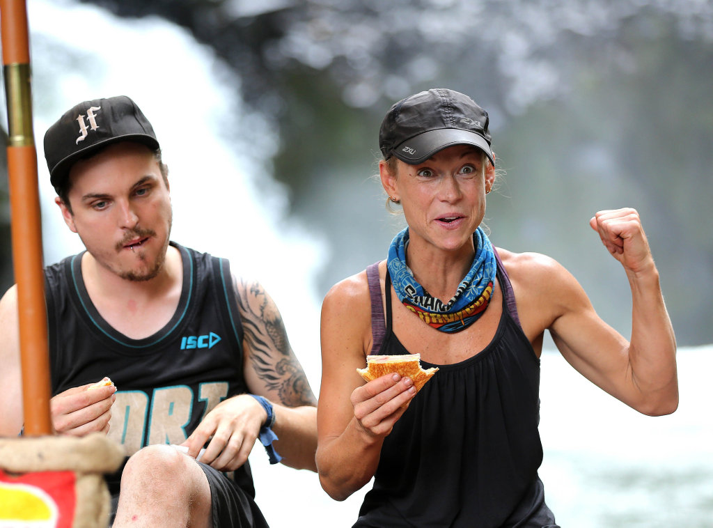 Australian Survivor contestant Kylie Evans pictured with Matt Tarrant. Australian Survivor contestant Kylie Evans pictured with Matt Tarrant.