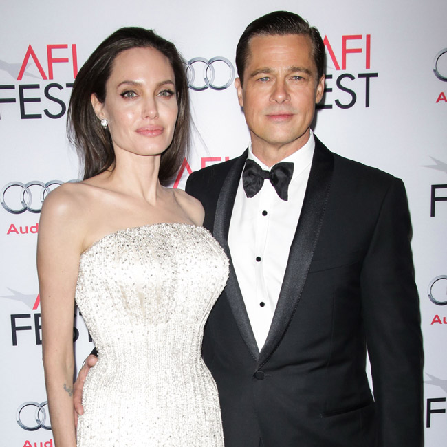 Angelina Jolie and Brad Pitt. Angelina Jolie and Brad Pitt.
