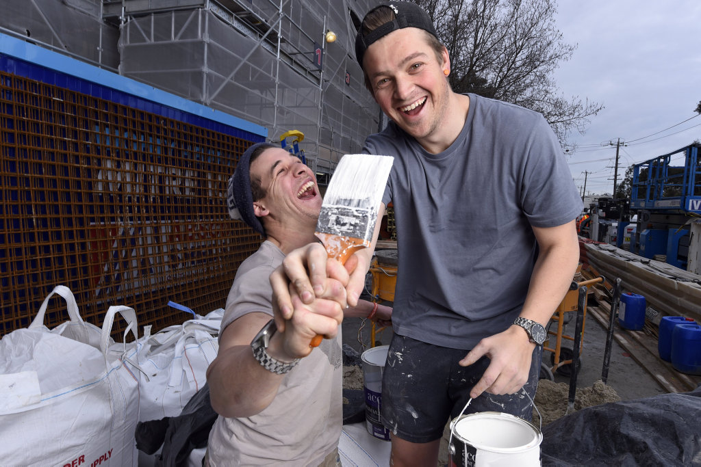 The Block's Ben and Andy. The Block's Ben and Andy.