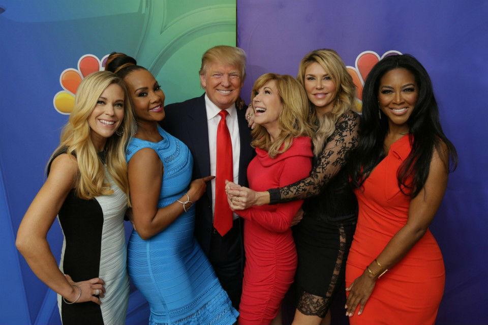 Donald Trump pictured with participants from The Apprentice 2 Donald Trump pictured with participants from The Apprentice 2