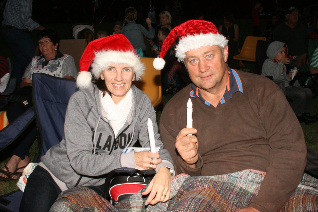 Sue and Phill Higgins Allora's Creekside Carols under the Stars Photo Deanna Millard / Daily News Sue and Phill Higgins Allora's Creekside Carols under the Stars Photo Deanna Millard / Daily News