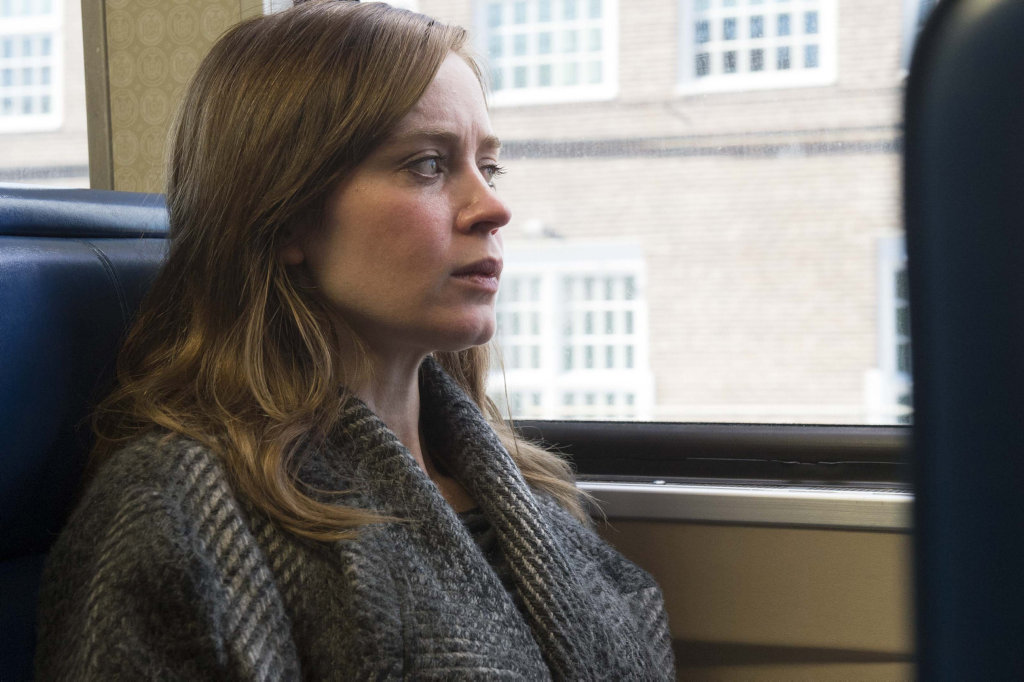 Emily Blunt in a scene from the movie The Girl on the Train. Emily Blunt in a scene from the movie The Girl on the Train.