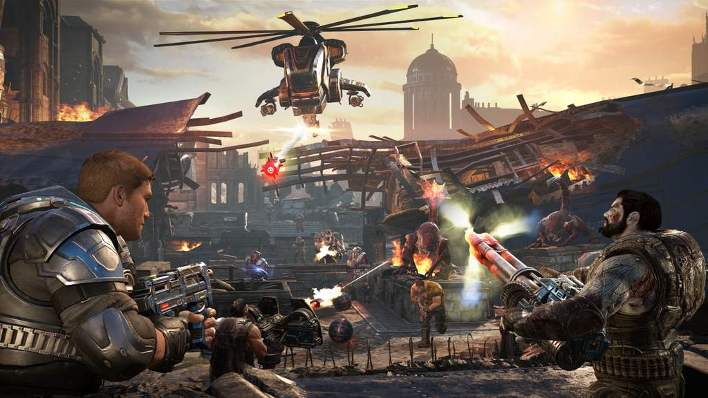 There's no shortage of intense action in Gears of War 4 There's no shortage of intense action in Gears of War 4