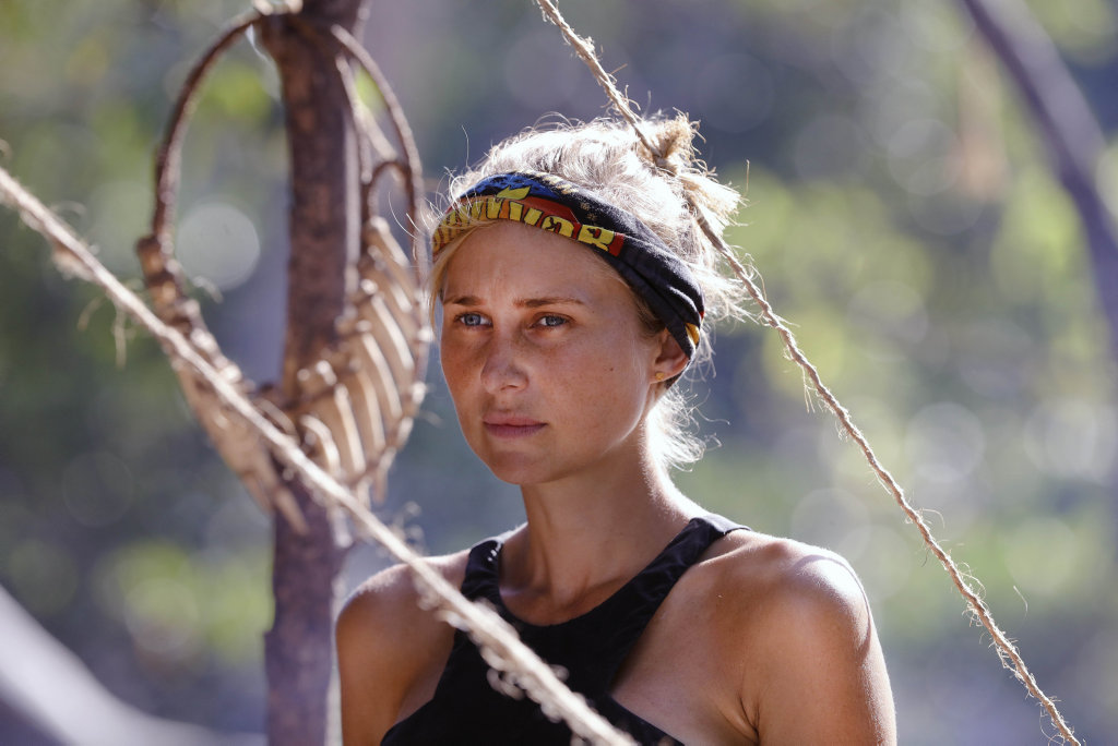 Jennah-Louise Salkeld pictured in a scene from Australian Survivor. Jennah-Louise Salkeld pictured in a scene from Australian Survivor.