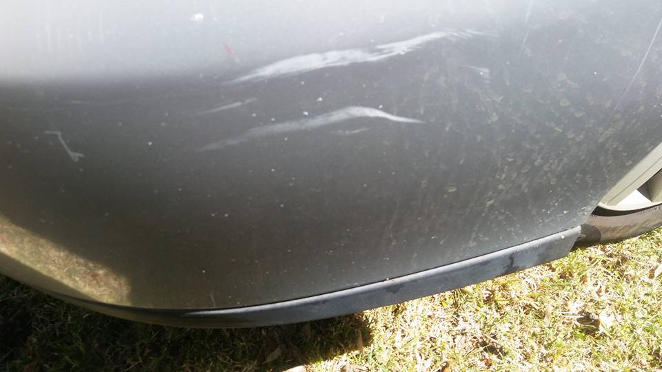 Tam Haworth says clowns vandalised her brother's car. Tam Haworth says clowns vandalised her brother's car.