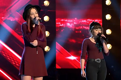 The Dennis Sisters perform during the three-seat challenge on The X Factor. 