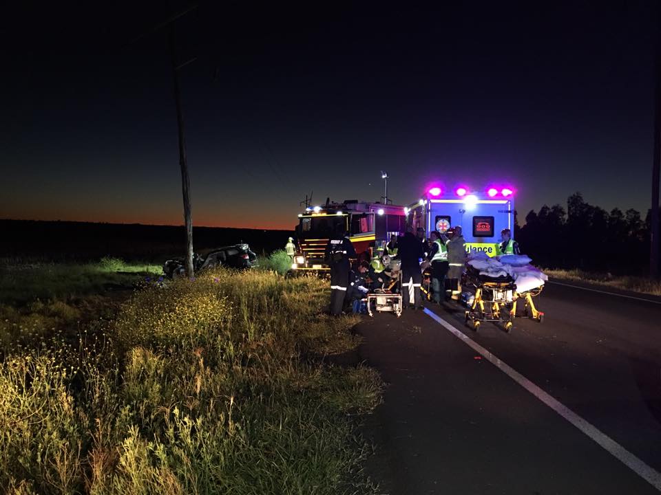 The scene of the crash. Photo Win News Toowoomba The scene of the crash. Photo Win News Toowoomba