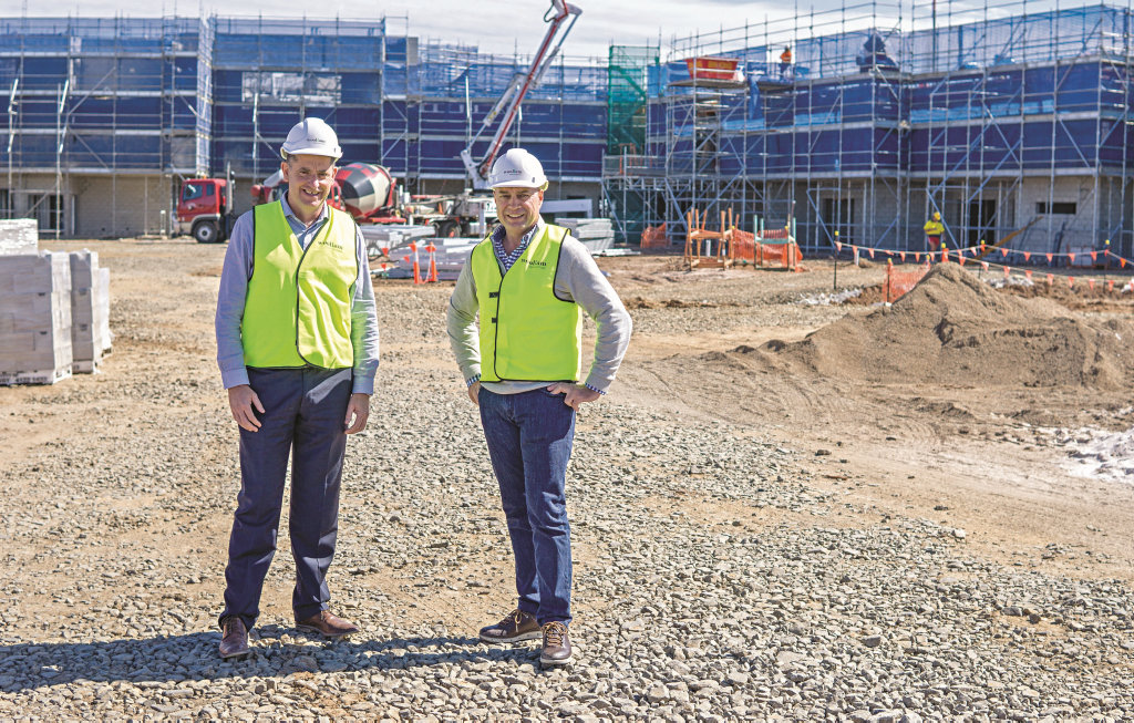 Crag Percival (L) managing director from Woollam Construction & Tony Godfrey (R) CEO of Ozcare Crag Percival (L) managing director from Woollam Construction & Tony Godfrey (R) CEO of Ozcare