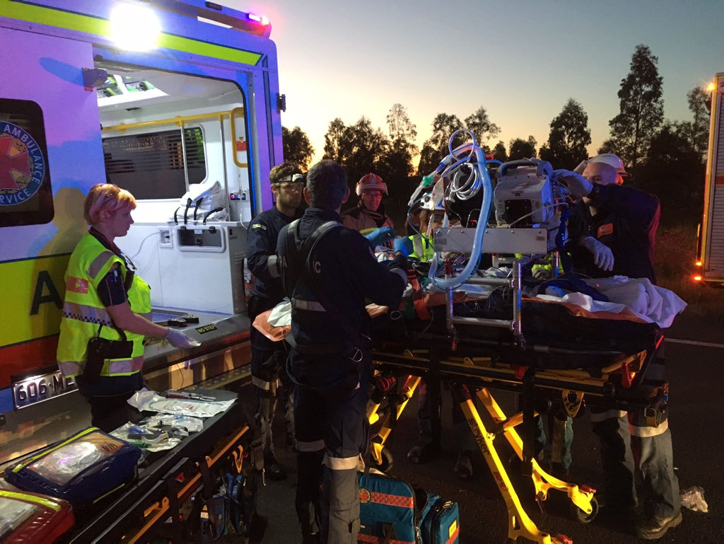 Fatal car crash on the Warrego Hwy near Bowenville about 3.25am on October 19, 2016. Fatal car crash on the Warrego Hwy near Bowenville about 3.25am on October 19, 2016.