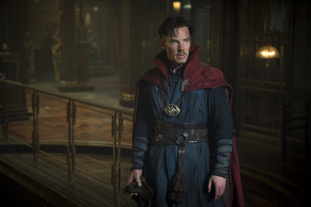 Benedict Cumberbatch in a scene from the movie Doctor Strange. Benedict Cumberbatch in a scene from the movie Doctor Strange.