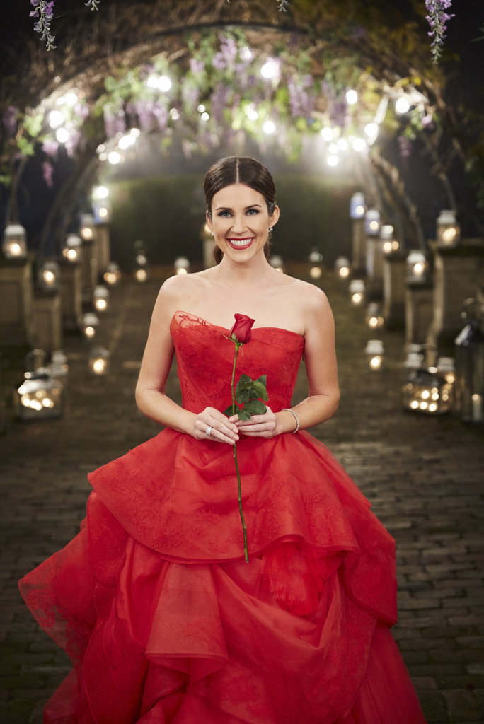 Georgia Love pictured in a scene from The Bachelorette finale. Georgia Love pictured in a scene from The Bachelorette finale.