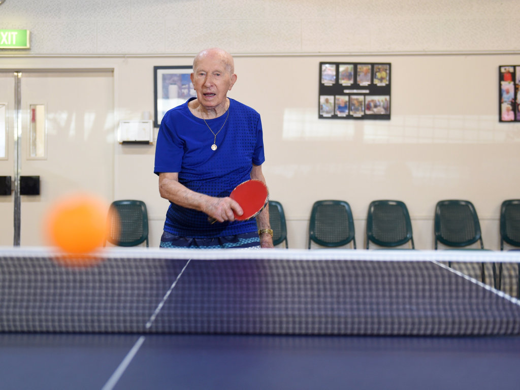 Senior citizen Ted Marchwicki still active playing table tennis at