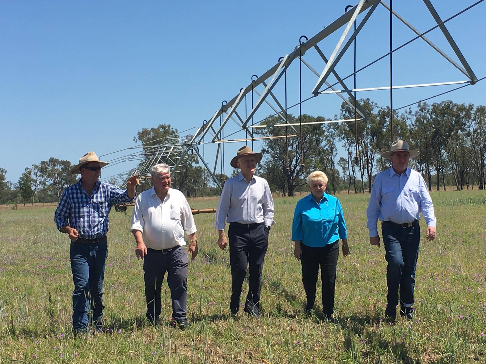 From left, Alton Downs farmer Ian Lovegrove, Flynn MP Ken O'Dowd, Prime Minister Malcolm Turnbull, Capricornia MP Michelle Landry and Deputy Prime Minister Barnaby Joyce visit Rockhampton From left, Alton Downs farmer Ian Lovegrove, Flynn MP Ken O'Dowd, Prime Minister Malcolm Turnbull, Capricornia MP Michelle Landry and Deputy Prime Minister Barnaby Joyce visit Rockhampton