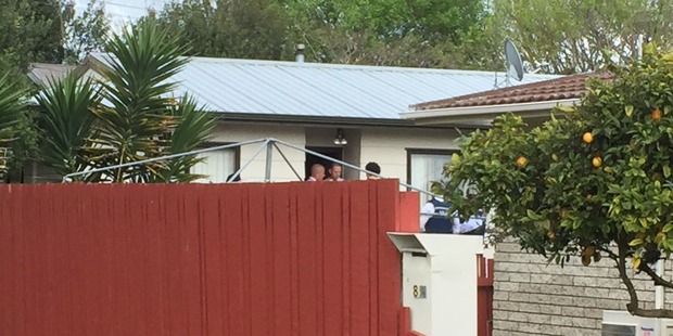 Police at the scene of the house where a baby was taken. Police at the scene of the house where a baby was taken.