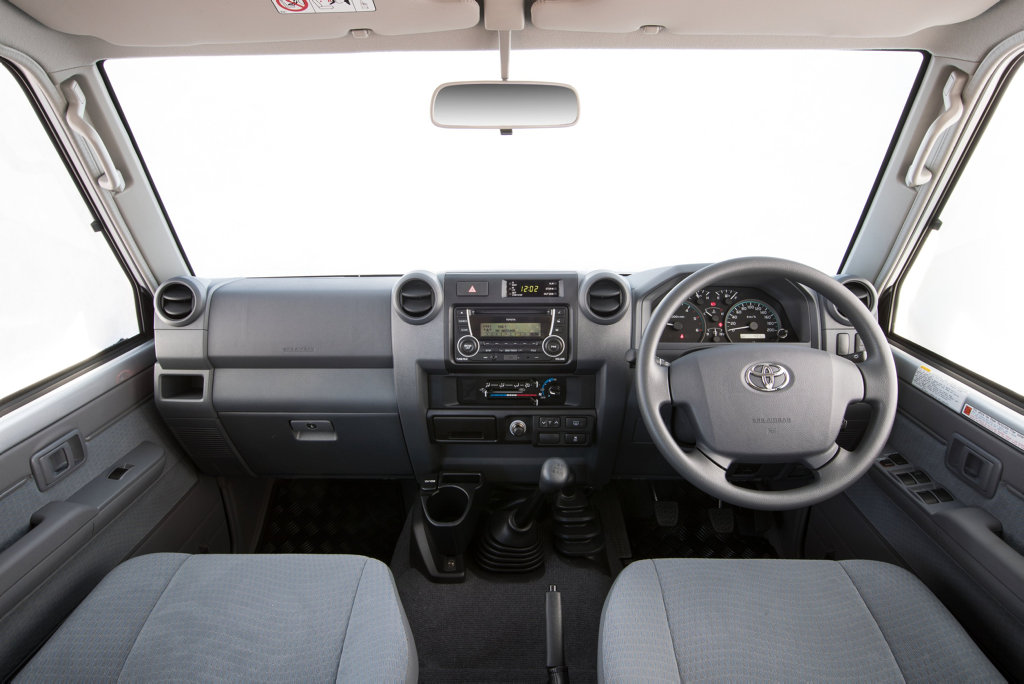 2016 Toyota LandCruiser 70 Series GXL interior 2016 Toyota LandCruiser 70 Series GXL interior