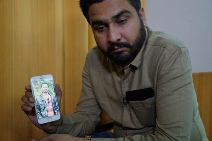 Amit Alisher said he had no words when he heard the news of his brother's death. Photo: ABC Amit Alisher said he had no words when he heard the news of his brother's death. Photo: ABC