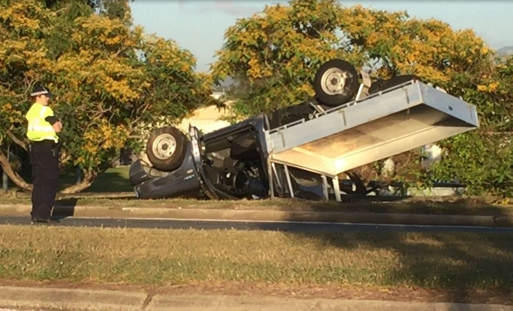 ROLLOVER: The driver was entrapped before being freed by emergency crews. ROLLOVER: The driver was entrapped before being freed by emergency crews.