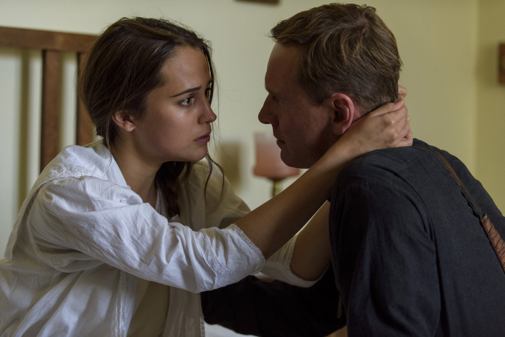 Alicia Vikander and Michael Fassbender in a scene from the movie The Light Between Oceans. Alicia Vikander and Michael Fassbender in a scene from the movie The Light Between Oceans.