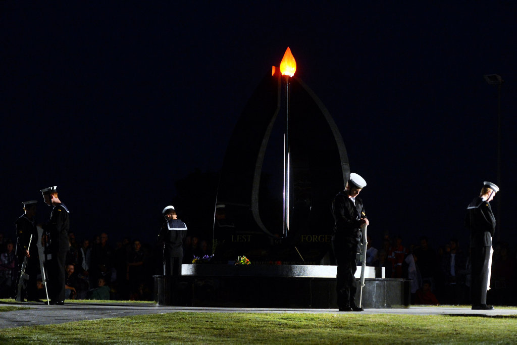 Ballina Cenotaph during the 2015 Anzac Day dawn service. Photo Cathy Adams / The Northern Star Ballina Cenotaph during the 2015 Anzac Day dawn service. Photo Cathy Adams / The Northern Star