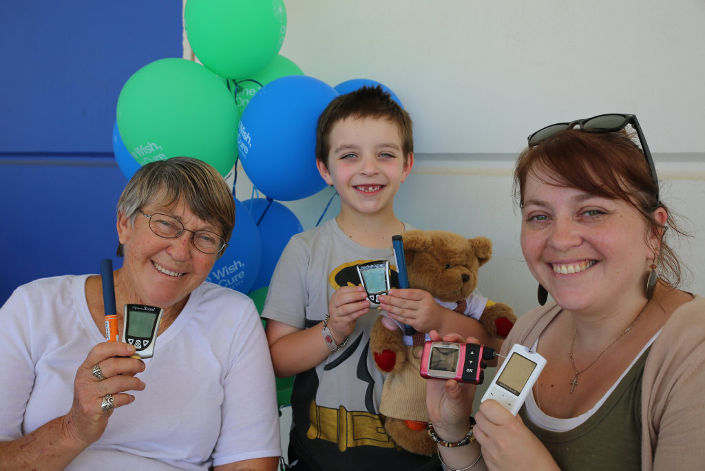 Three generations living with Diabetes Type 1 - Grandmother Clair Giamerelos with daughter Anna Giamarelos and grandson Nicholas Coney. Photo Contributed