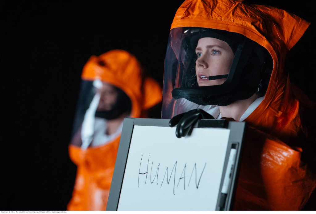 Amy Adams in a scene from the movie Arrival. Amy Adams in a scene from the movie Arrival.