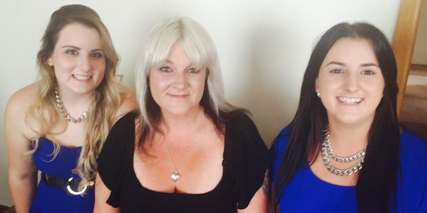 Zara and Lana Schofield with their mother Katrina Drummond. Zara and Lana Schofield with their mother Katrina Drummond.