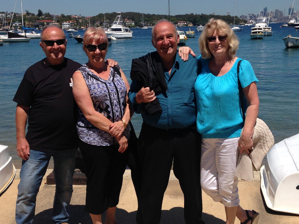 Keith, Vivian, Alan and Christine Broughton enjoy time together in Sydney. Keith, Vivian, Alan and Christine Broughton enjoy time together in Sydney.
