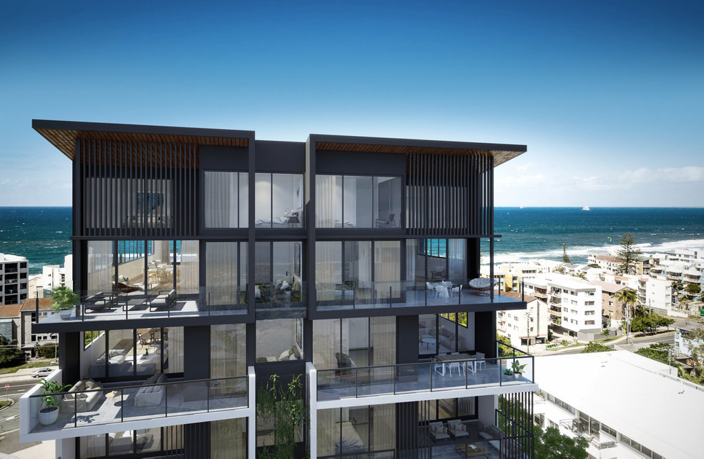 Artist impression of Mosaic Property Group's Cyan project at Kings Beach, scheduled to begin construction in February 2017. Artist impression of Mosaic Property Group's Cyan project at Kings Beach, scheduled to begin construction in February 2017.