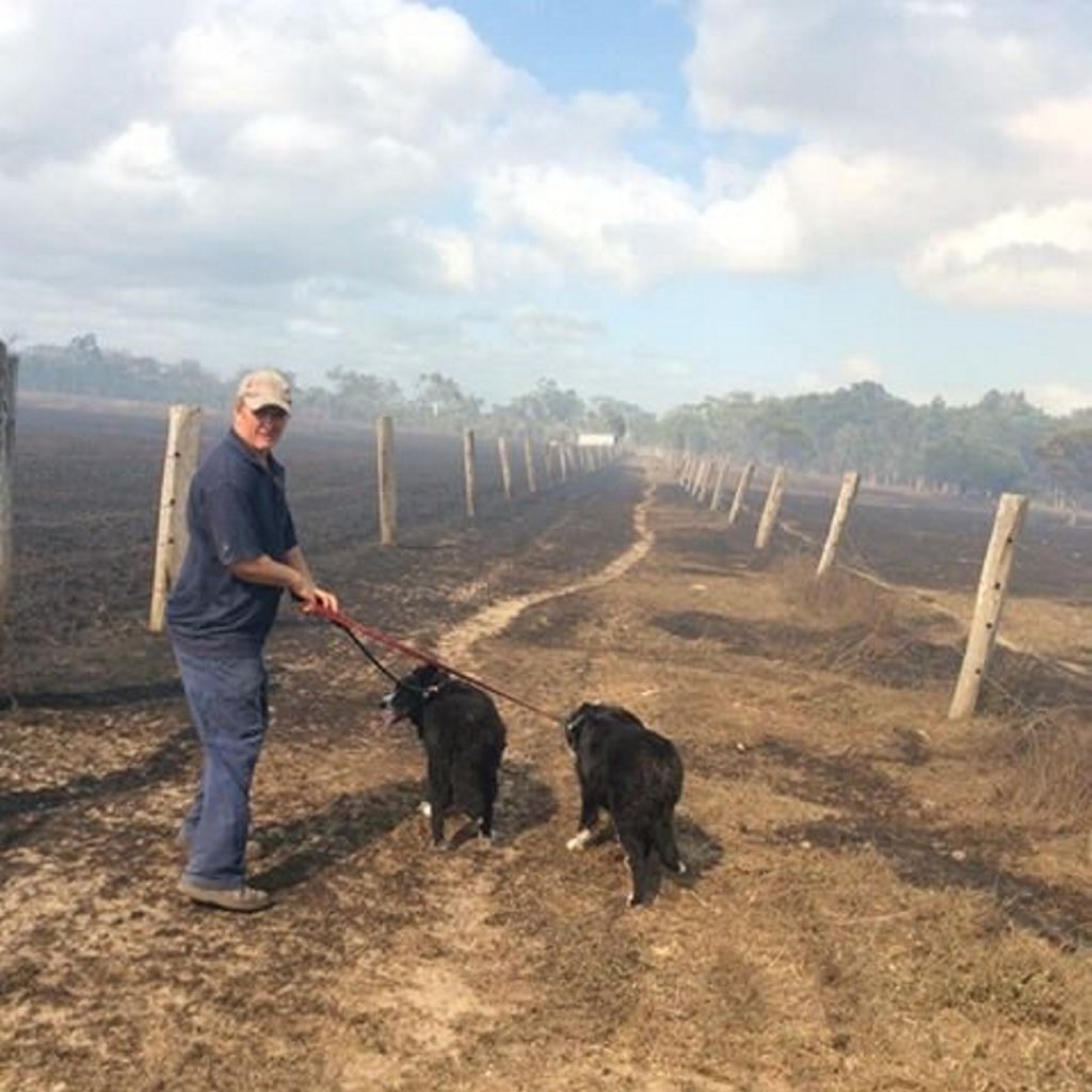 Pauline Crossett shares photos of the damage done to her property by the blaze. Pauline Crossett shares photos of the damage done to her property by the blaze.