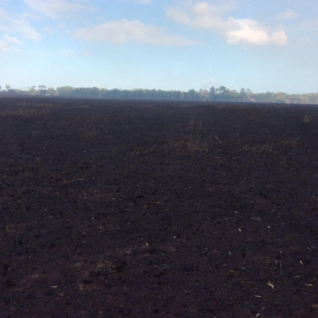 Pauline Crossett shares photos of the damage done to her property by the blaze. Pauline Crossett shares photos of the damage done to her property by the blaze.