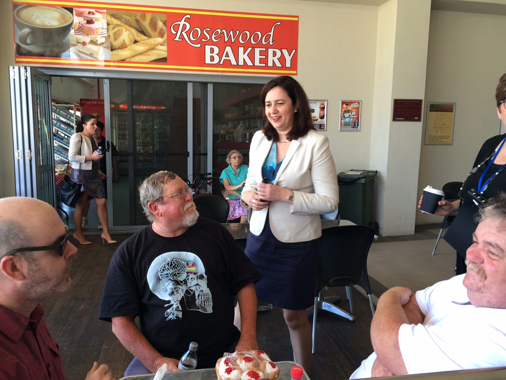 Annastacia Palaszczuk in Ipswich last week. Annastacia Palaszczuk in Ipswich last week.