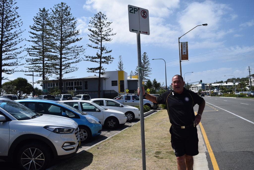 Alex Surf Club general manager Ashley Robinson wants longer parking limits at Alexandra Headland. Alex Surf Club general manager Ashley Robinson wants longer parking limits at Alexandra Headland.