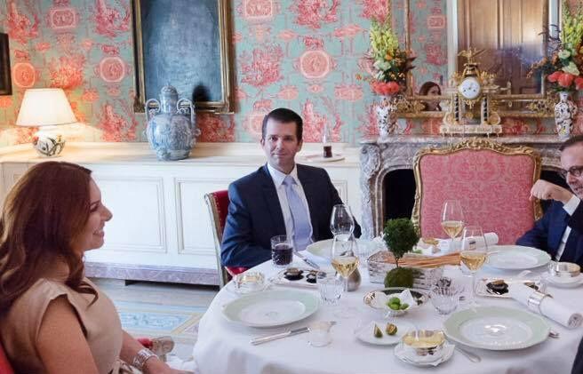 Donald Trump Jr at a meeting last month with Randa Kassis Facebook Donald Trump Jr at a meeting last month with Randa Kassis Facebook