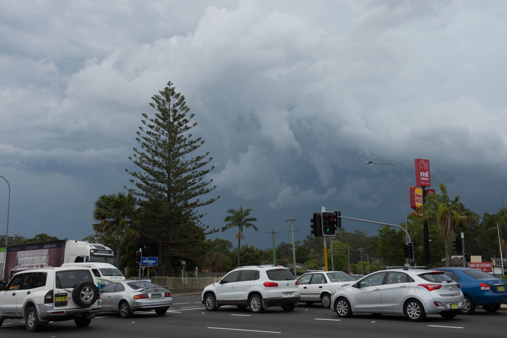 The latest storm warning is for severe thunderstorms that are likely to produce large hailstones and damaging winds.