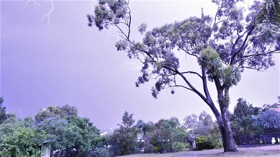 Chris Gilchrist's photo of the storm over Warwick last night. Chris Gilchrist's photo of the storm over Warwick last night.