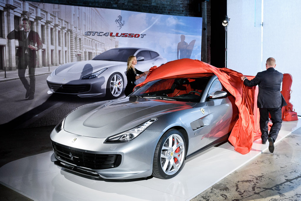 FAST FOR FOUR: Ferrari GTC4Lusso T's 449kW/760Nm twin-turbo V8 slings the family to 100kmh in 3.5 seconds. FAST FOR FOUR: Ferrari GTC4Lusso T's 449kW/760Nm twin-turbo V8 slings the family to 100kmh in 3.5 seconds.