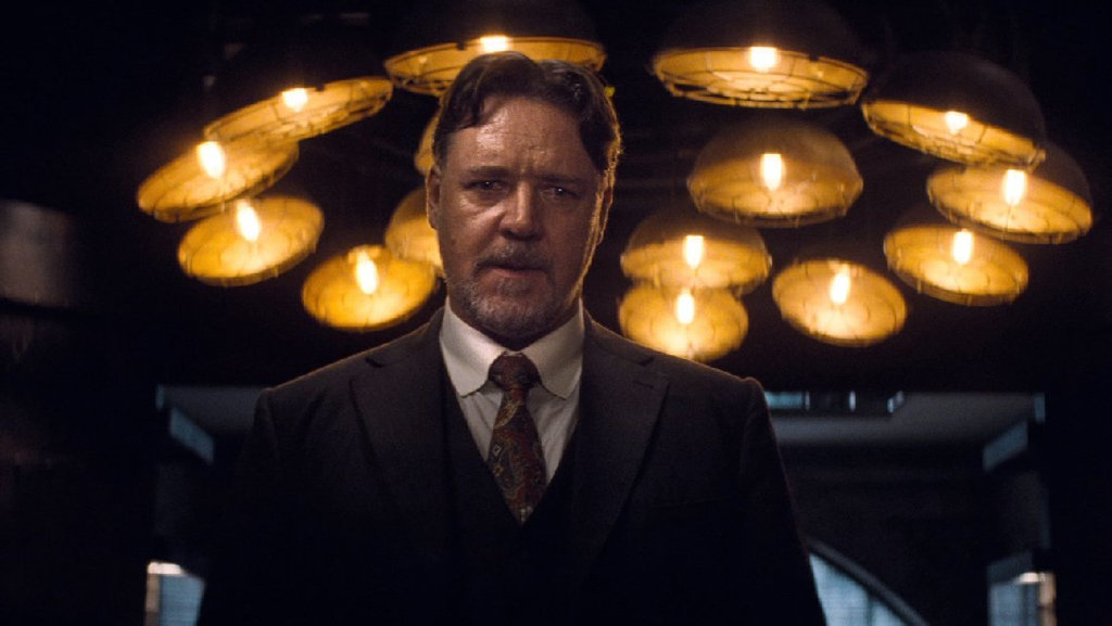 Russell Crowe in a scene from the first teaser trailer for the movie The Mummy. Russell Crowe in a scene from the first teaser trailer for the movie The Mummy.