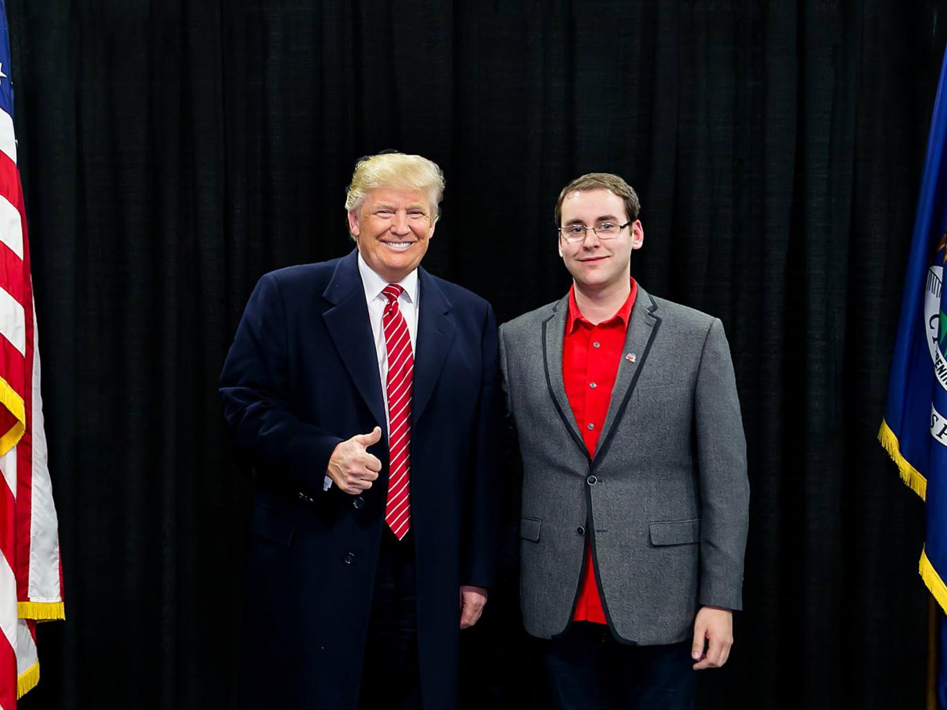 Brandon Hall standing with President-elect Donald Trump Facebook Brandon Hall standing with President-elect Donald Trump Facebook