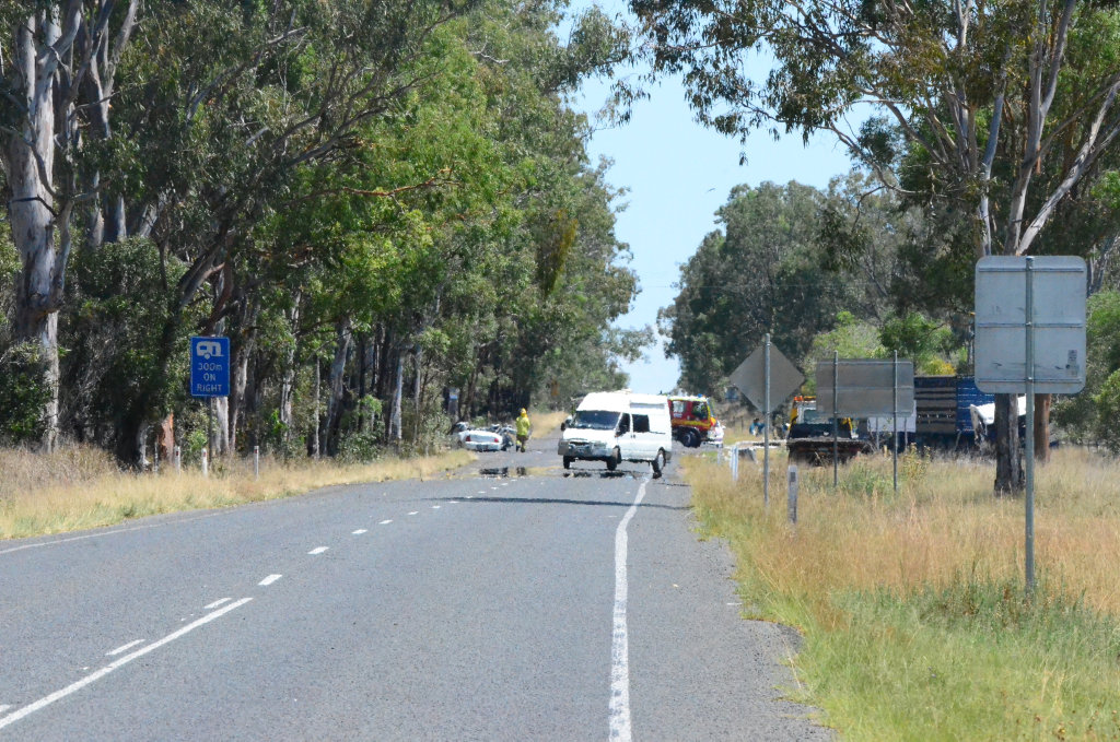 A car and truck incident on the D'Aguiler Hwy at Nanango claimed the life of a man yesterday. A car and truck incident on the D'Aguiler Hwy at Nanango claimed the life of a man yesterday.