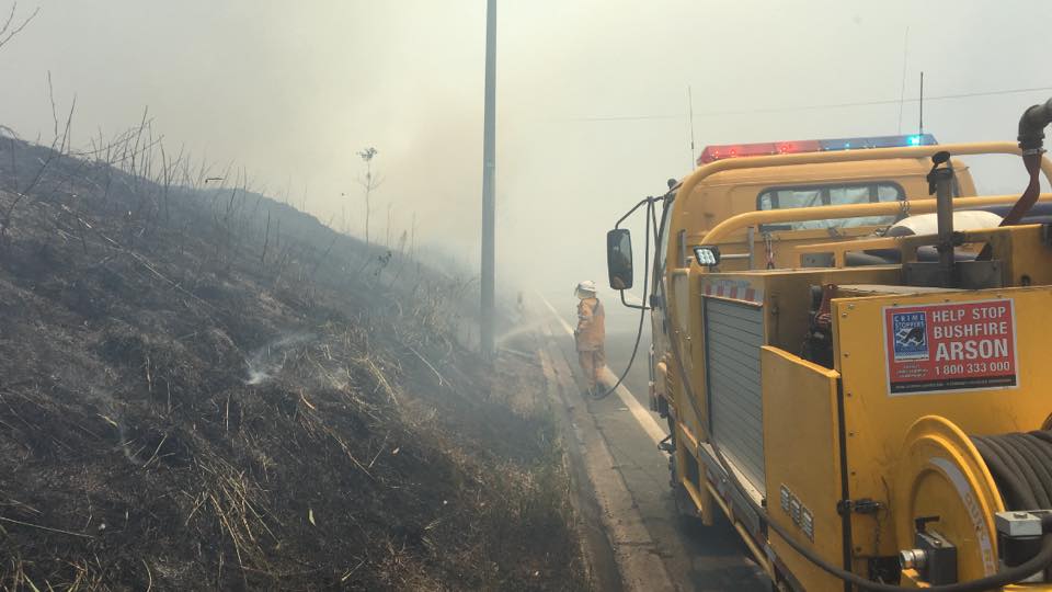 Crews attended Yamanto grassfire on Saturday just after 10am. Crews attended Yamanto grassfire on Saturday just after 10am.