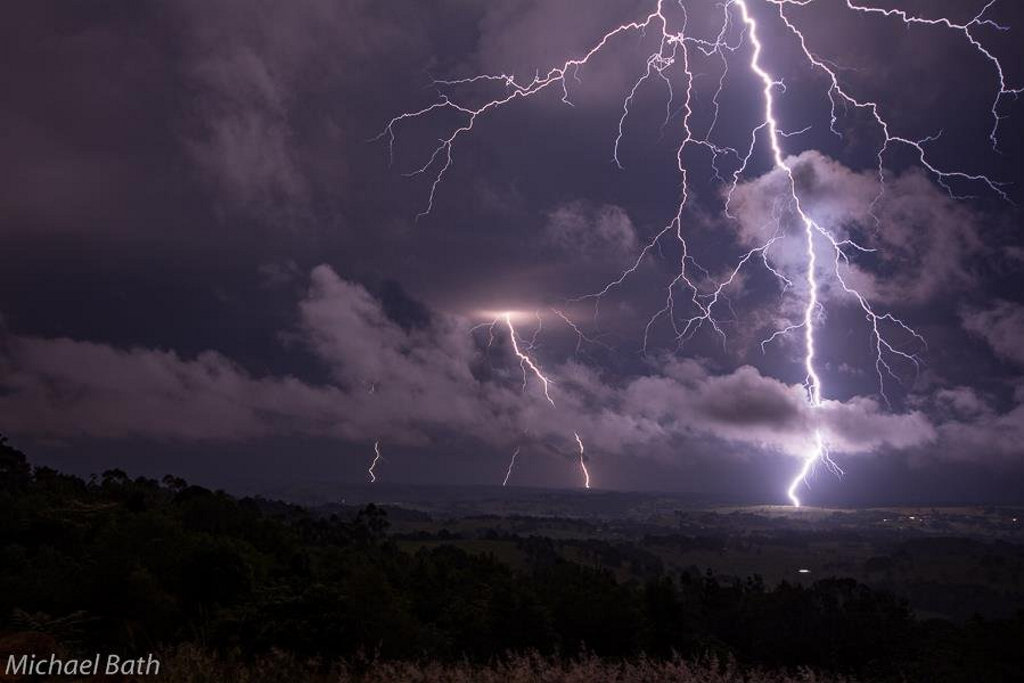 Northern NSW is set to wear intense weather throughout the day while QLD will cop it this evening
