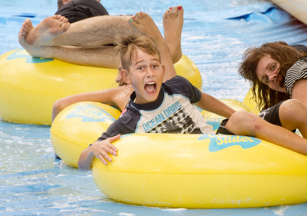Jake Iseppi takes on the City Slider in Toowoomba. Jake Iseppi takes on the City Slider in Toowoomba.