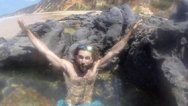 Sam Beattie at Rainbow Beach. Picture: Instagram Sam Beattie at Rainbow Beach. Picture: Instagram