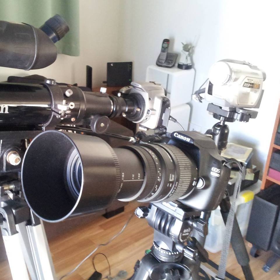 Rod Bishop has assembled an array of impressive equipment to monitor the night skies around Toowoomba. Rod Bishop has assembled an array of impressive equipment to monitor the night skies around Toowoomba.
