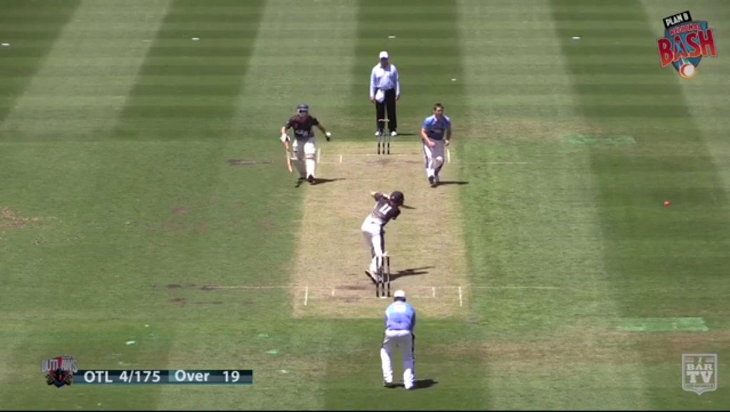 Orana Outlaws' Mitch Bower on the front foot against Wagga Wagga Sloggers. Orana Outlaws' Mitch Bower on the front foot against Wagga Wagga Sloggers.