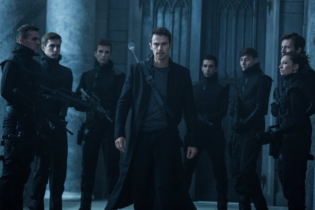 Theo James, centre, in a scene from the movie Underworld: Blood Wars. Theo James, centre, in a scene from the movie Underworld: Blood Wars.
