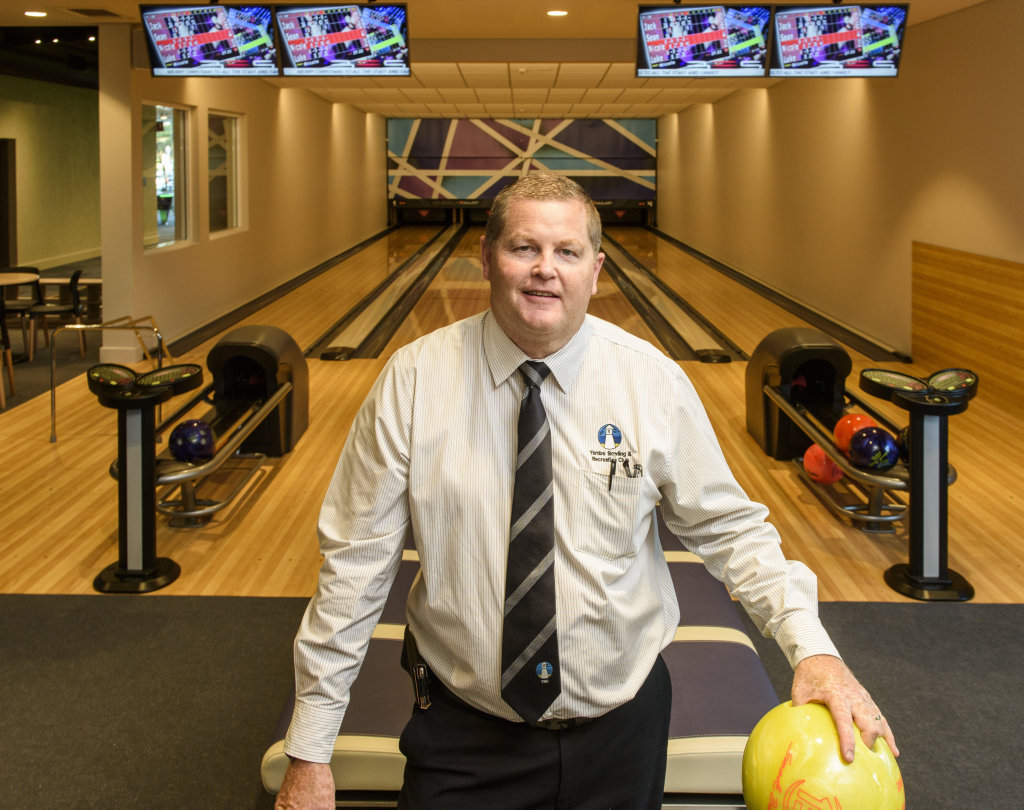 Yamba Bowling Club CEO Phil Boughton in front of the four new ten-pin bowling lanes opened at the Yamba Bowling Club. Yamba Bowling Club CEO Phil Boughton in front of the four new ten-pin bowling lanes opened at the Yamba Bowling Club.