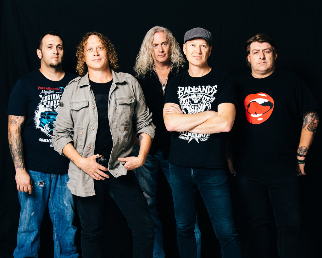 READY TO ROCK: The Sreaming Jets will be performing at the Beach House Hotel in February next year.