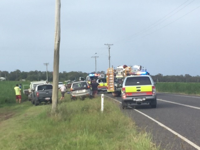 The scene of the crash on Moore Park Rd. The scene of the crash on Moore Park Rd.